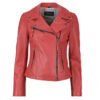 Giacca in pelle  Oakwood  CLIPS  Rosso -   Giacche in pelle Donna