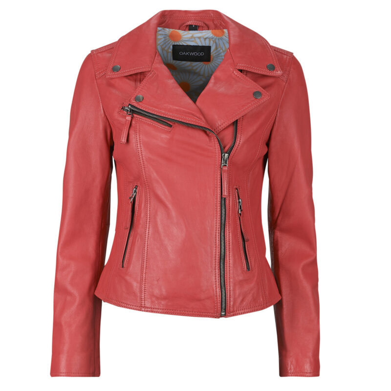 Lederjackeelle Oakwood CLIPS Red Jackets in pelle Frau - 1