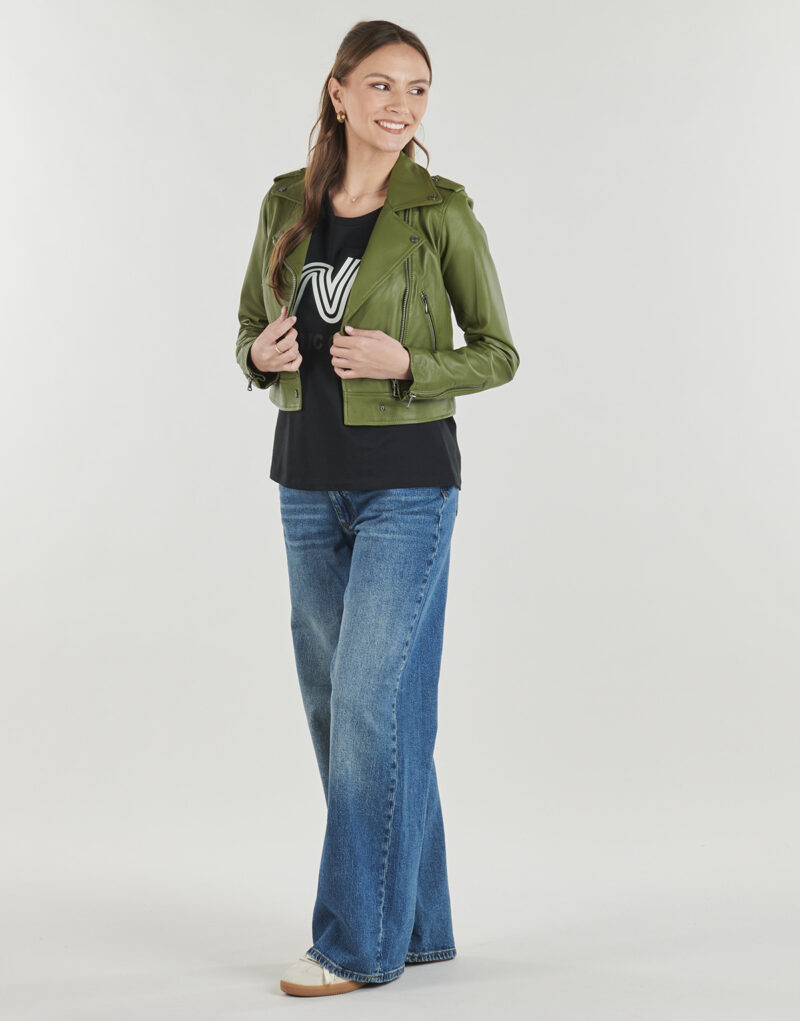 Veste de cuirelle Vestes en cuir kaki Oakwood YOKOelle Donna - 3