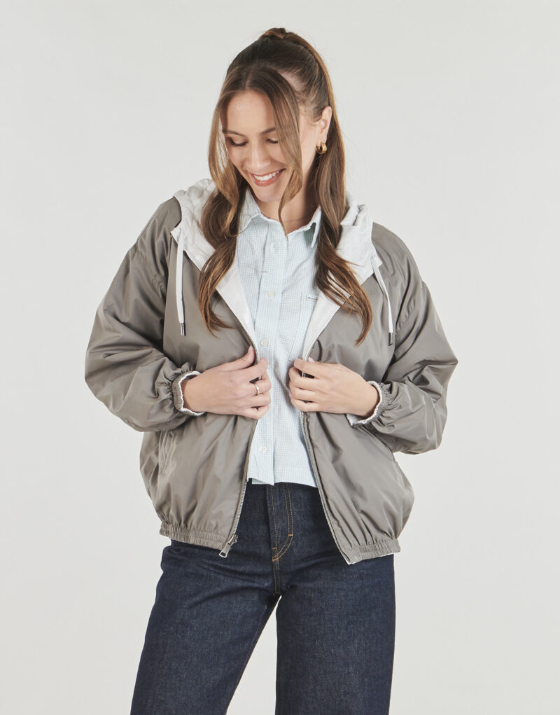 Veste de cuirelle Vestes r&eacute;versibles grises Oakwood GAIA en pelle Donna - 5