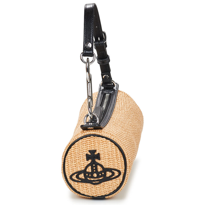 Sac &agrave; bandouli&egrave;re Vivienne Westwood CINDY CYLINDER BAG Beige pour femme - 3