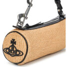 Sac &agrave; bandouli&egrave;re Vivienne Westwood CINDY CYLINDER BAG Beige pour femme - 4