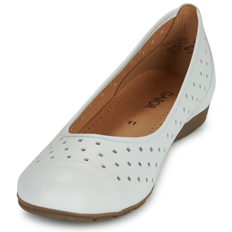 Gabor BEATRICE Bianco Ballerine Donna - 3