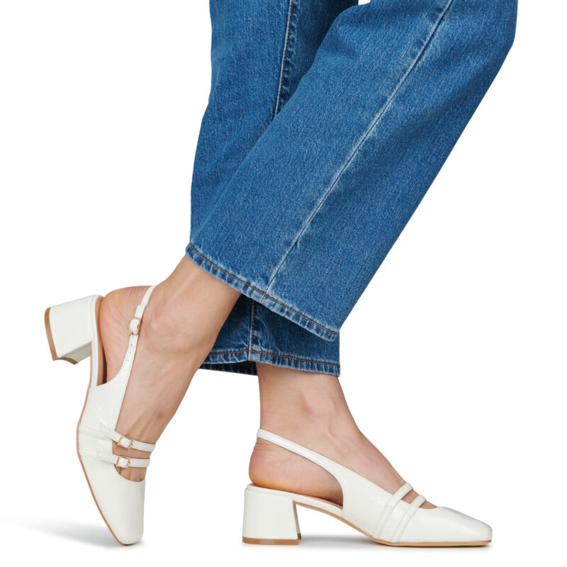 Moony Mood ESTELE Wei&szlig; Pumps Damen - 8