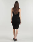 Versace Jeans Couture 80HAO943 Vestido corto negro para mujer - 4