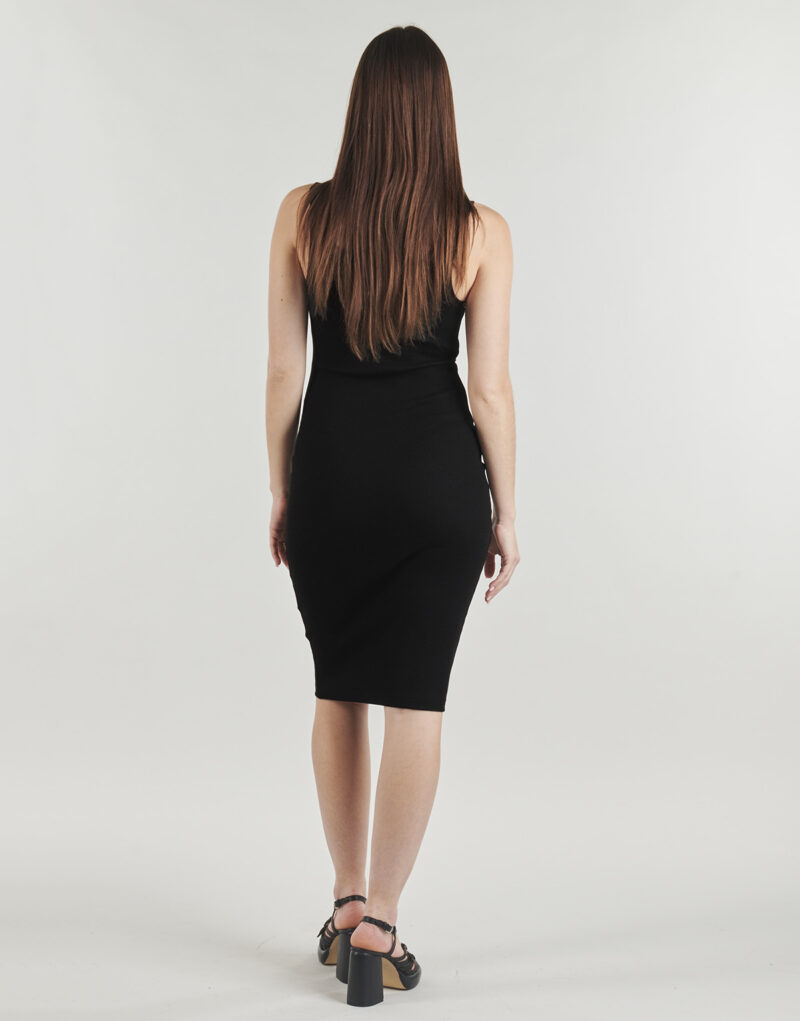 Versace Jeans Couture 80HAO943 Vestido corto negro para mujer - 4