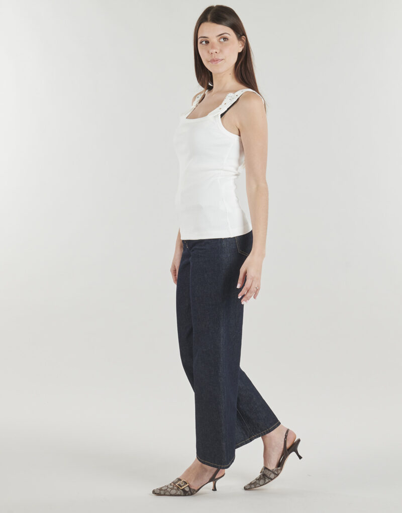 Blusa Versace Jeans Couture 80HAM619 Blanca Blusas para mujer - 3