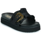 Pantuflas negras para mujer Versace Jeans Couture 80VA3SM5 - 1