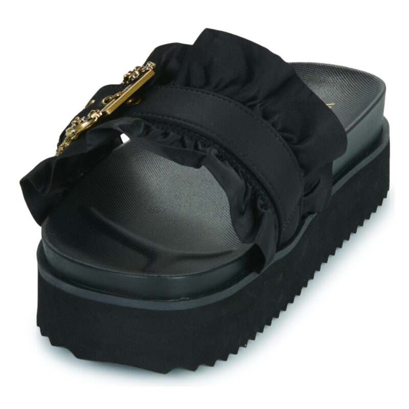Pantuflas negras para mujer Versace Jeans Couture 80VA3SM5 - 3