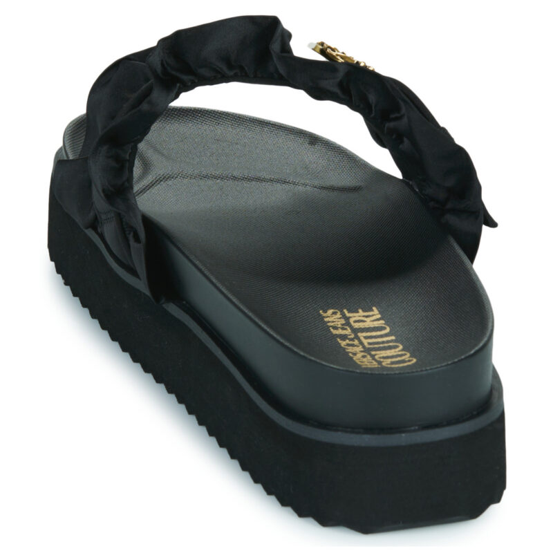 Pantuflas negras para mujer Versace Jeans Couture 80VA3SM5 - 5