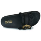 Pantuflas negras para mujer Versace Jeans Couture 80VA3SM5 - 6
