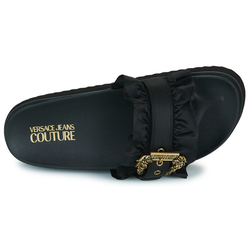 Pantuflas negras para mujer Versace Jeans Couture 80VA3SM5 - 6