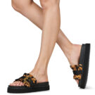 Sandalias planas multicolor para mujer Versace Jeans Couture 80VA3SM5 - 8