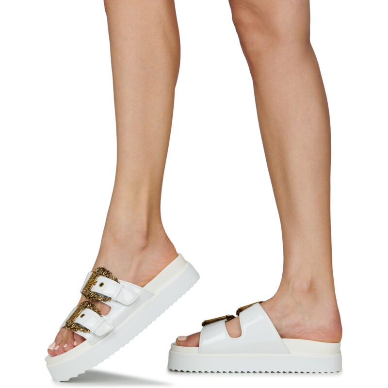 Sandalias blancas para mujer Versace Jeans Couture 80VA3SM1 - 8