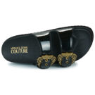 Pantuflas negras para mujer Versace Jeans Couture 80VA3SM1 - 6
