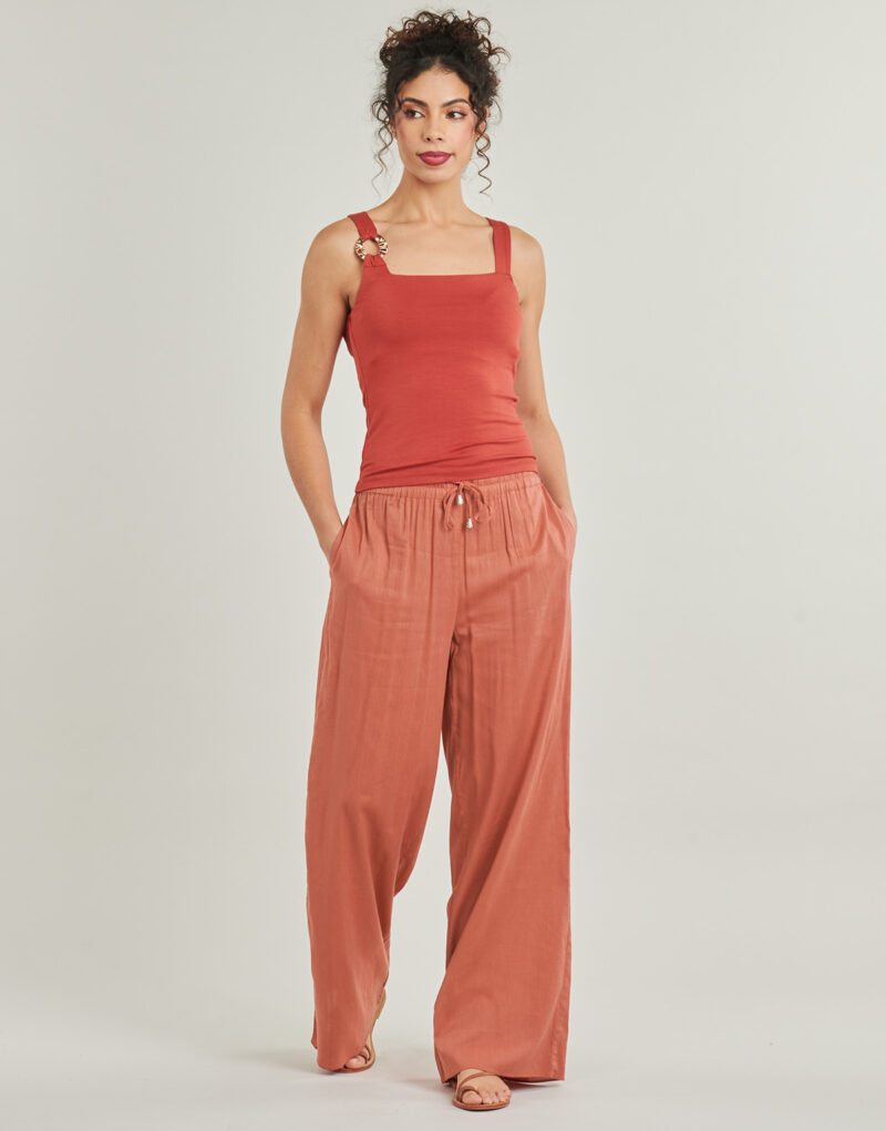 Weiche Hose / Marlenehose Les Petites Bombes DALIDA Orange Weiche Hose / Marlenehose Damen - 2