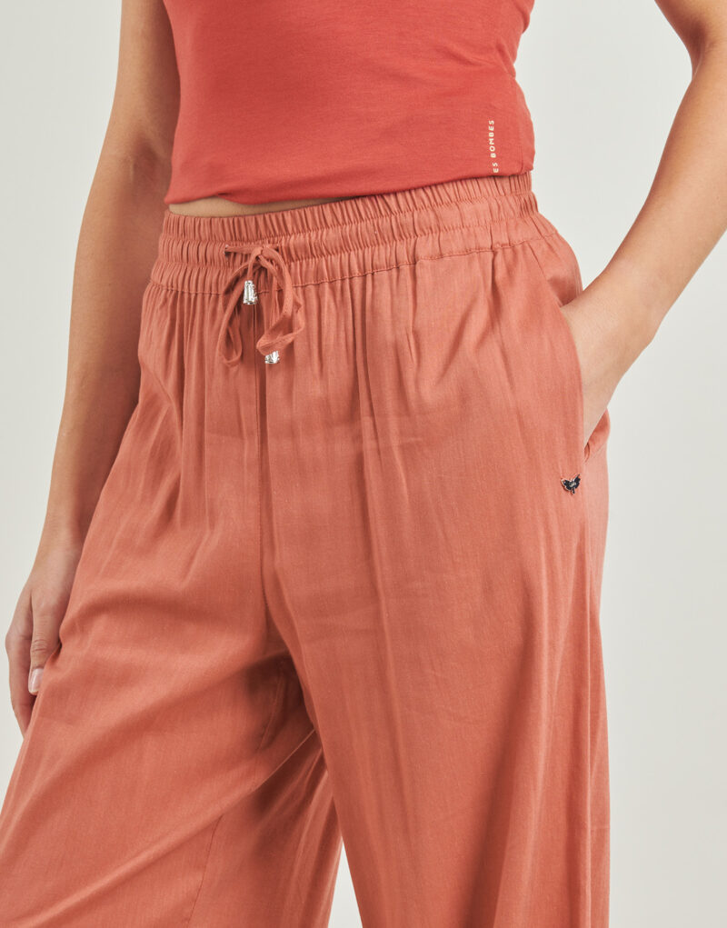 Weiche Hose / Marlenehose Les Petites Bombes DALIDA Orange Weiche Hose / Marlenehose Damen - 5