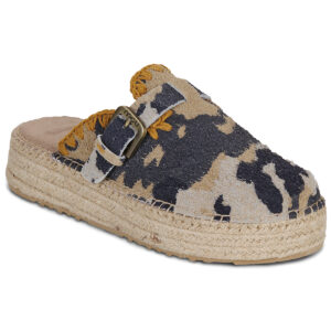 Mou  JUTE CLOG CAMO PRINT  Multicolore -  Zoccoli Donna