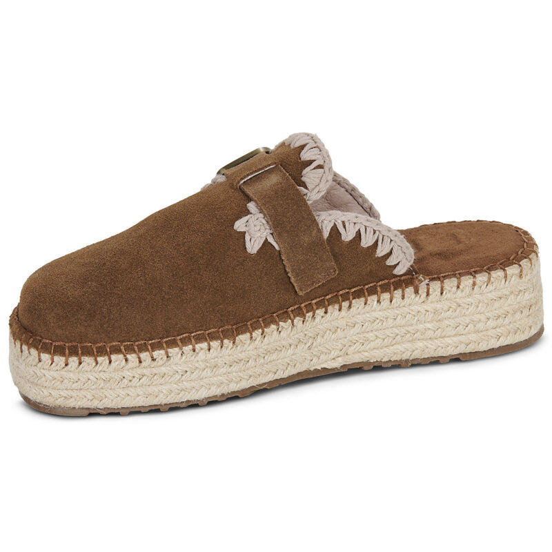 Mou JUTE CLOG PLAIN SUEDE Marrone Zoccoli Donna - 4