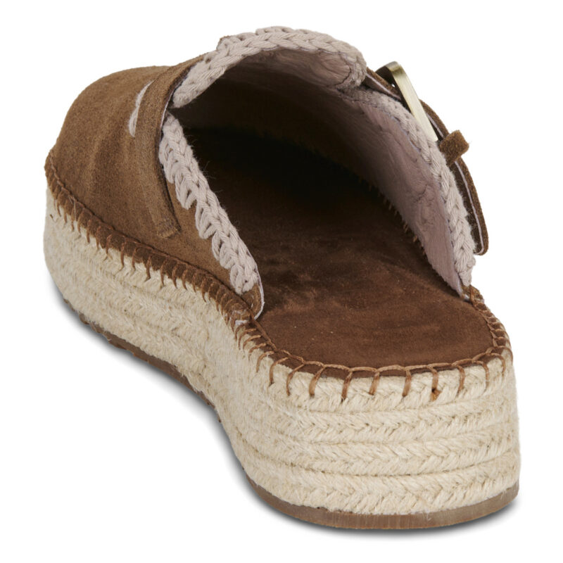 Mou JUTE CLOG PLAIN SUEDE Marrone Zoccoli Donna - 5