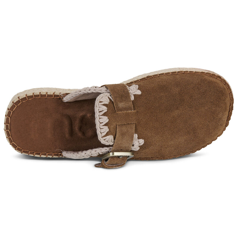 Mou JUTE CLOG PLAIN SUEDE Marrone Zoccoli Donna - 6