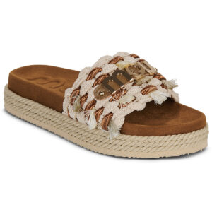Mou MONOBAND ROPE SANDAL FRINGES Beige Ciabatta Donna