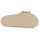 Mou Pantoufles &agrave; franges en corde monobande beige pour femme - 7