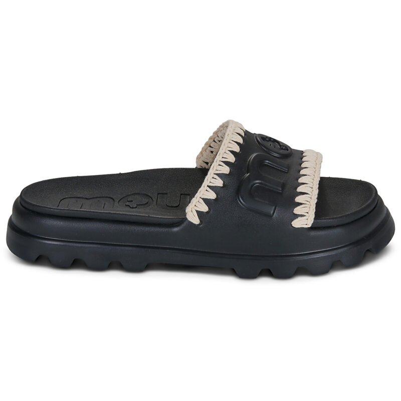 Mou Pantoufle monobloc EVA noire pour femme - Pointure 2