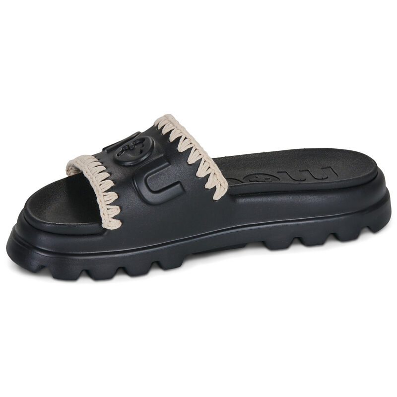 Mou Pantoufle monobloc EVA noire pour femme - Pointure 4