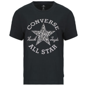 T-shirt Converse ANIMAL PRINT INFILL STANDARD FIT TEE Nero T-shirt maniche corte Donna