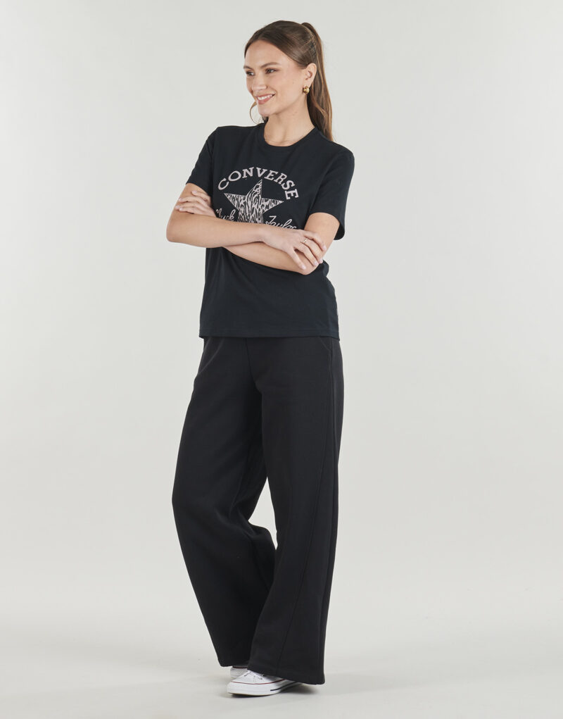 T-shirt Converse ANIMAL PRINT INFILL STANDARD FIT TEE Nero T-shirt maniche corte Donna - 3