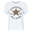 T-Shirt Converse ANIMAL PRINT INFILL STANDARD FIT TEE Wei&szlig; T-Shirt kurze &Auml;rmel Frau - 1