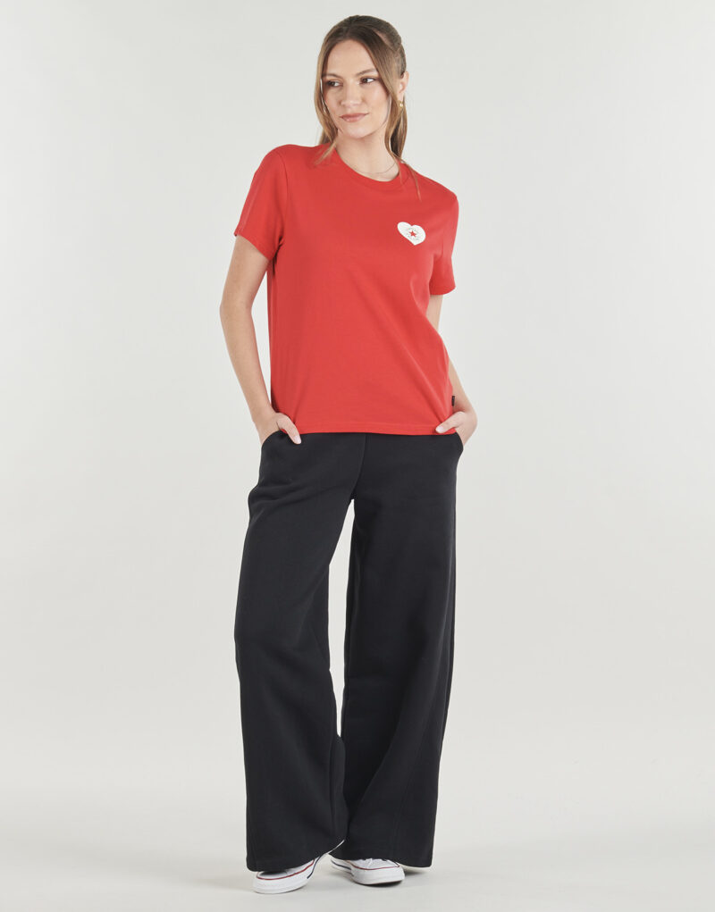 T-shirt Converse VALENTINES LOVE CHUCKS STANDARD FIT TEE Red Women's Short Sleeve T-Shirt - 3