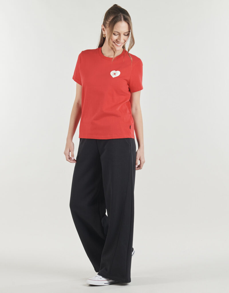 T-shirt Converse VALENTINES LOVE CHUCKS STANDARD FIT TEE Red Women's Short Sleeve T-Shirt - 4