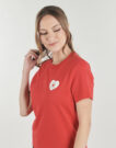 T-shirt Converse VALENTINES LOVE CHUCKS STANDARD FIT TEE Red Women's Short Sleeve T-Shirt - 5