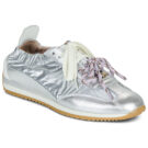 Meline Baskets basses argent&eacute;es 721DM-129 pour femmes - Pointure 1