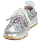 Meline Baskets basses argent&eacute;es 721DM-129 pour femmes - Pointure 3