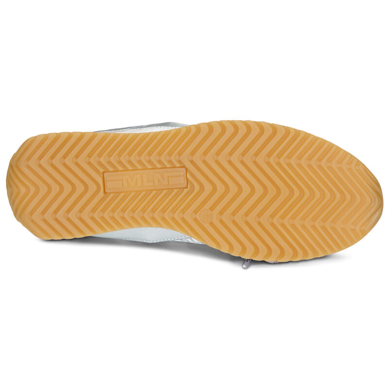 Meline Baskets basses argent&eacute;es 721DM-129 pour femmes - Pointure 7