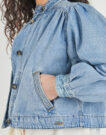 Giacca in jeans Levis PARKER PRETTY SHORT COAT Blu Giacche in jeans Donna - 5