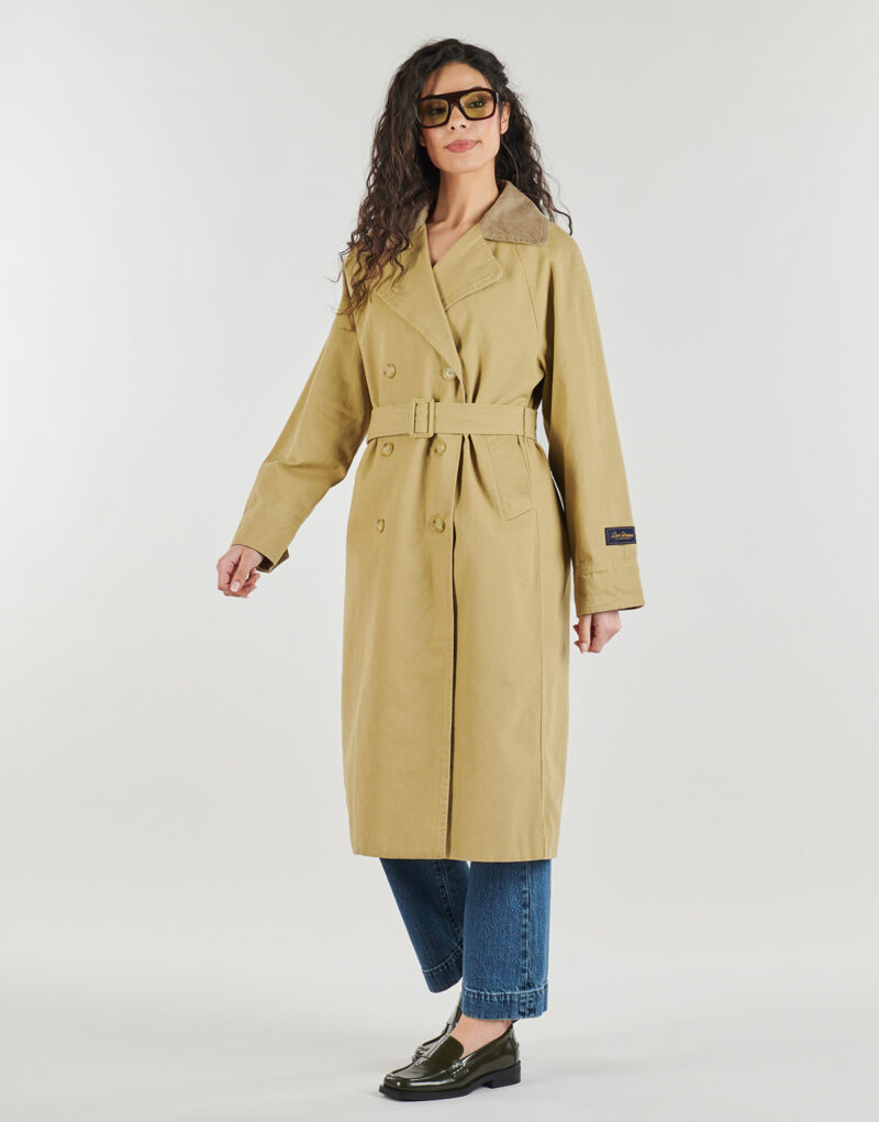 Trench Levis BREE CLASSIC LONG TRENCH Beige Trench Donna - 3
