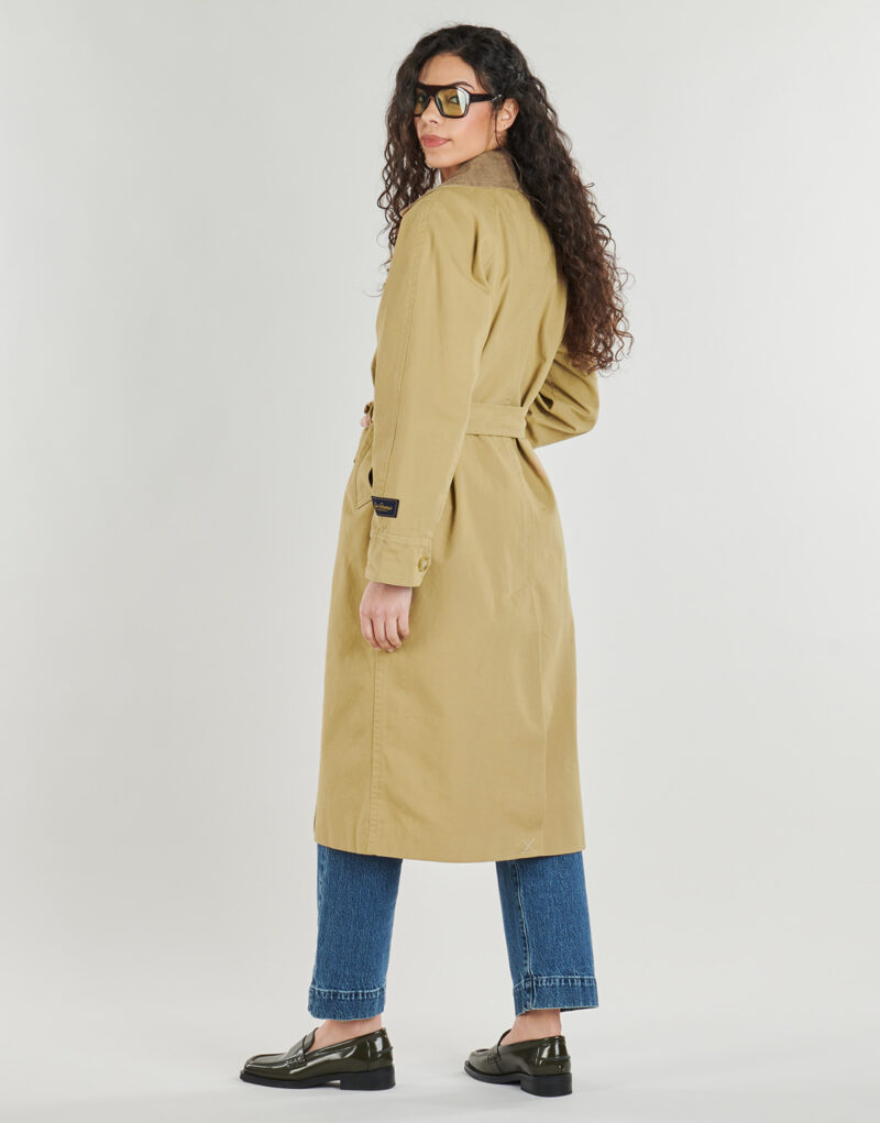 Trench Levis BREE CLASSIC LONG TRENCH Beige Trench Donna - 4
