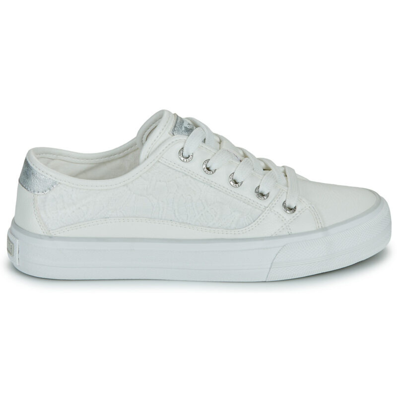 Mustang 26M0222009-WHITE Wei&szlig;e Damen-Sneaker, niedrig geschnitten - Gr&ouml;&szlig;e 2