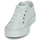 Mustang 26M0222009-WHITE Wei&szlig;e Damen-Sneaker, niedrig geschnitten - Gr&ouml;&szlig;e 3