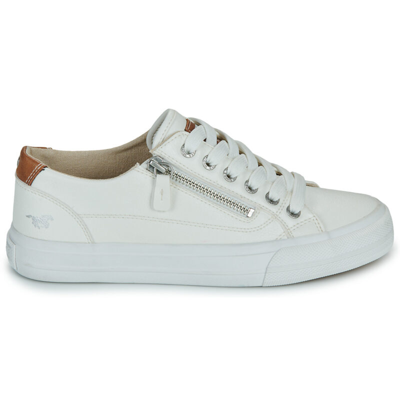 Mustang 26M0222013-WHITE White Women's low sneakers - 2