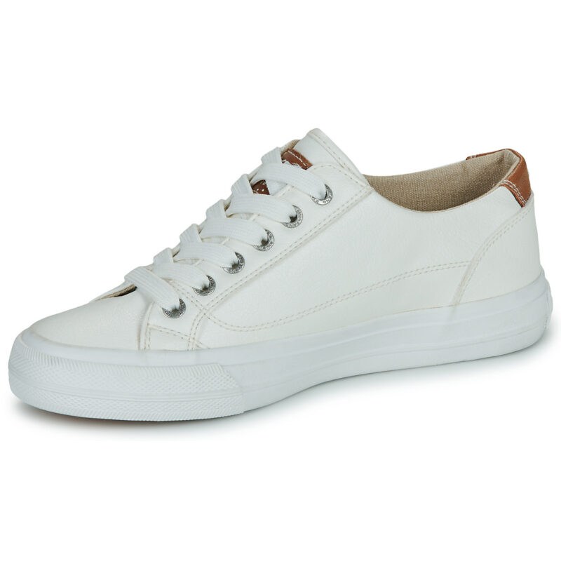 Mustang 26M0222013-WHITE White Women's low sneakers - 4