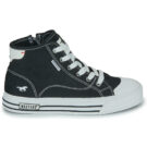 Mustang 26M0232001-BLACK Black Women's high sneakers - 2