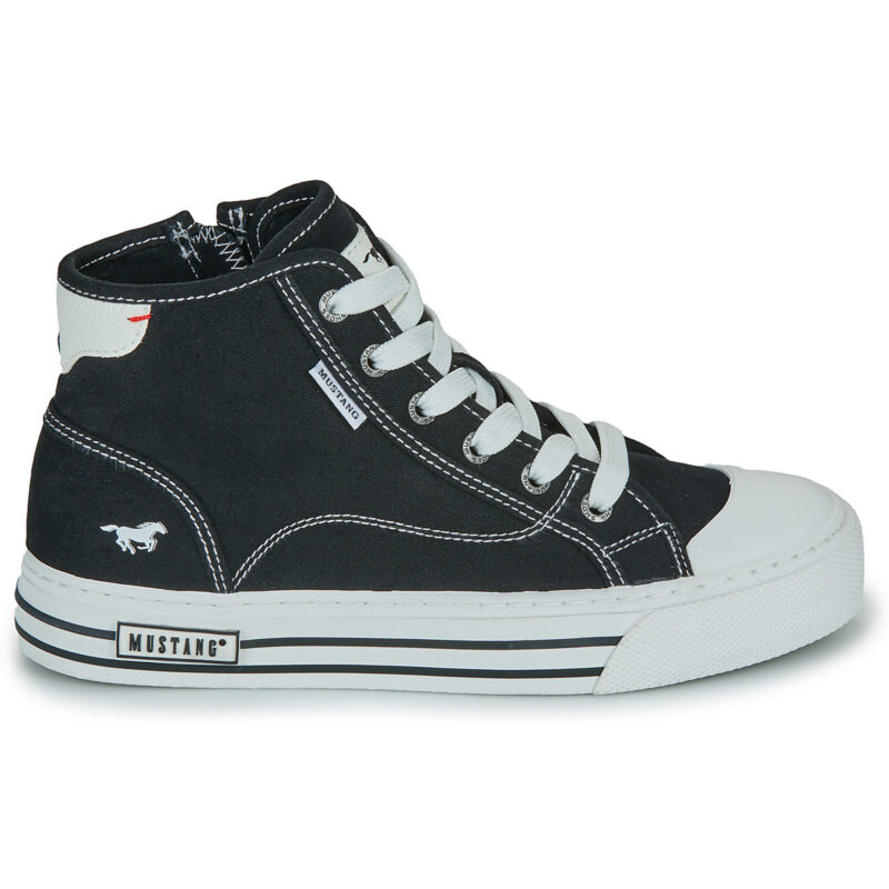 Mustang 26M0232001-BLACK Black Women's high sneakers - 2
