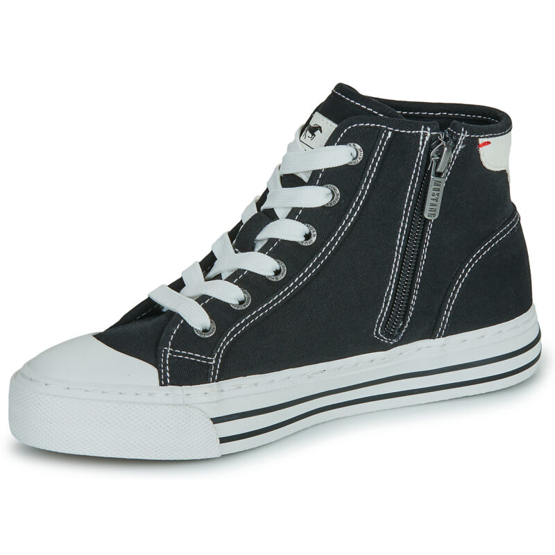 Mustang 26M0232001-BLACK Black Women's high sneakers - 4
