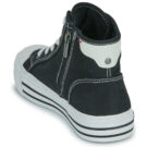 Mustang 26M0232001-BLACK Black Women's high sneakers - 5