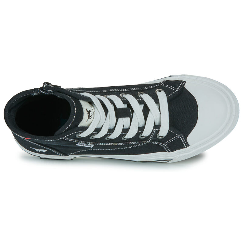 Mustang 26M0232001-BLACK Black Women's high sneakers - 6